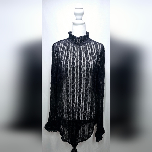 3XL Black Lace Bodysuit - Picture 1 of 4